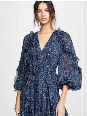 Ulla Johnson Maita Dress in Navy